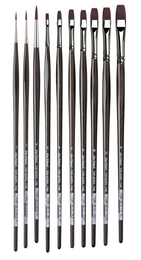 DaVinci 10 Brushes Gift Set Acrylic and Oil Brushes SISTINA